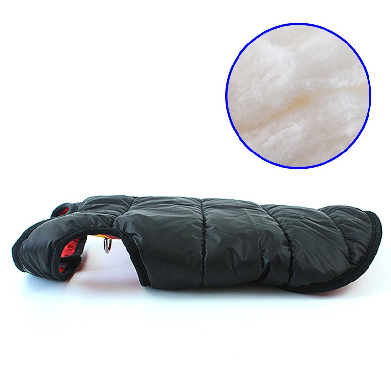 Теплая Двусторонняя переносная Одежда для собак водонепроницаемая одежда жилет