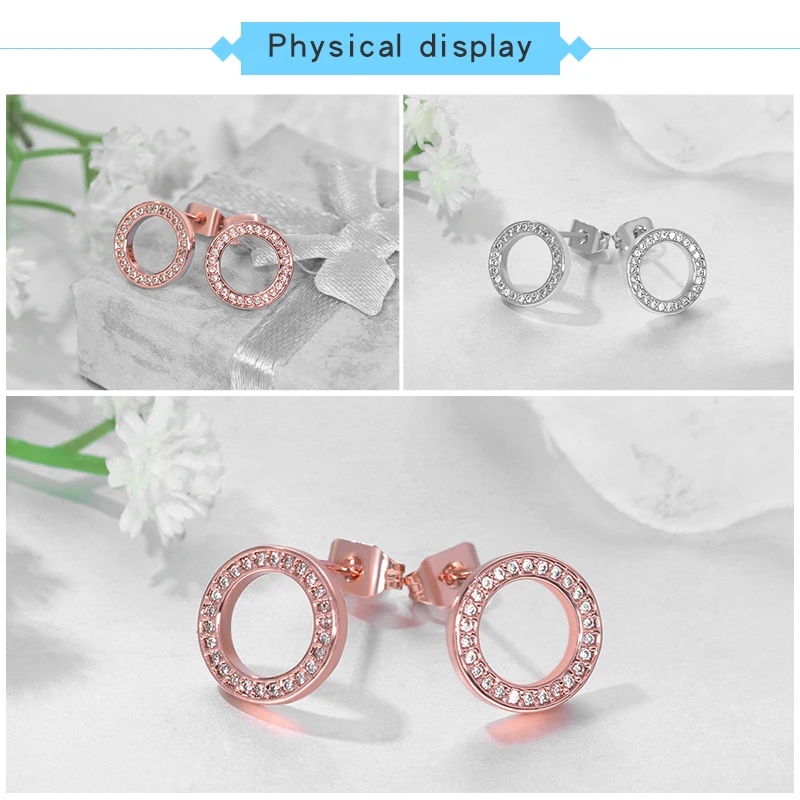 Серьги гвоздики jinzeyi для женщин подвеска на удачу круглые буквы женские серьги с