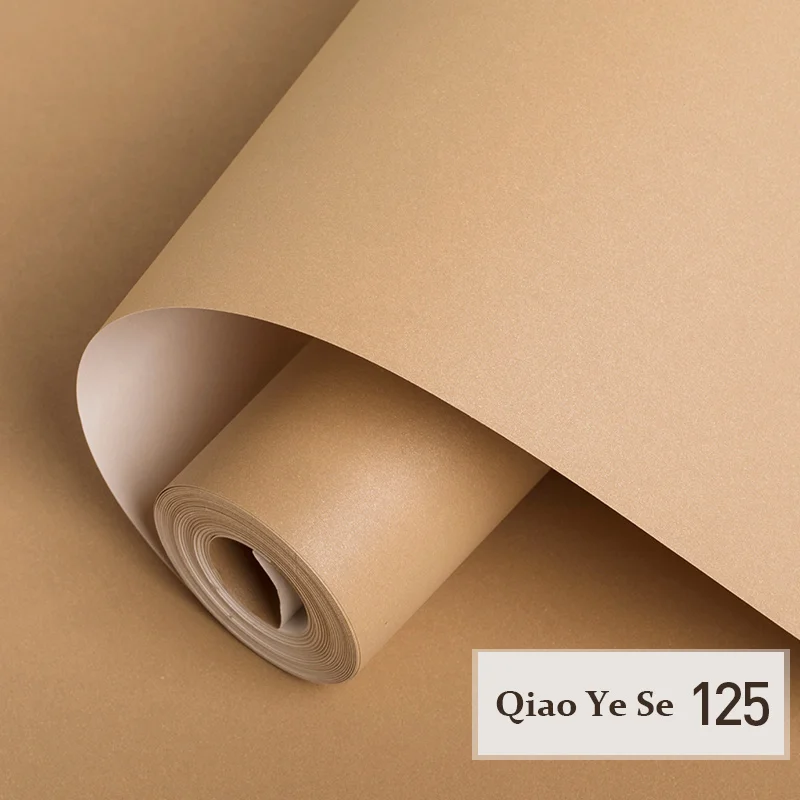 

[Waterproof and antifouling] Beige little brown Pearl brown yellow wallpaper ins net red nonwoven wallpaper wallpaper plain wild