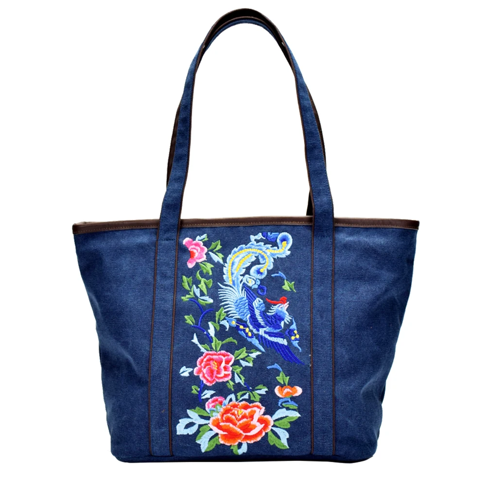 

Women's Unique Vintage Hobo Tote Bags Embroidered Shoulder Handbags for Lady