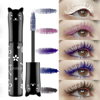 6 color mascara waterproof curly long and dense colored mascara eyes makeup long lasting without blooming party use eyelashes