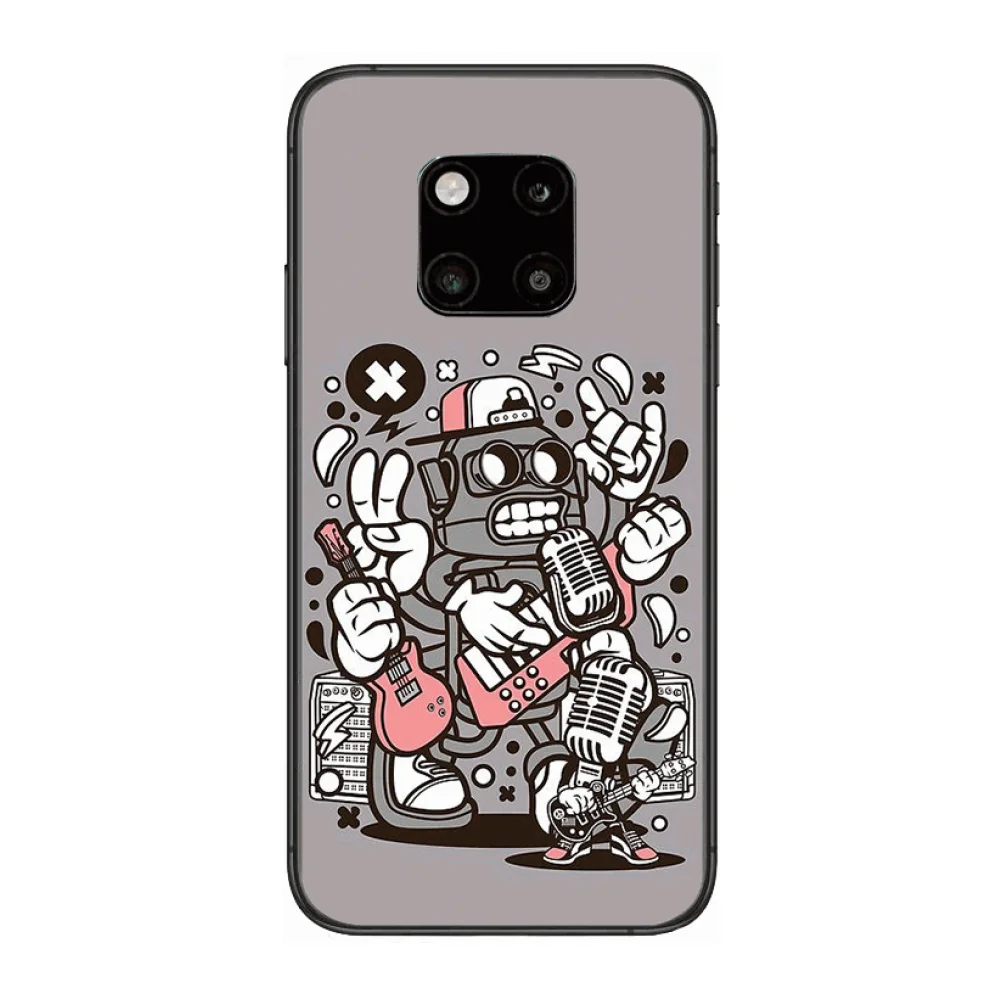 

Interesting and creative soul frosted anti-fall mobile phone case Phone Case For Huawei mate 30 10 20 40 Lite Smart Z Pro Black