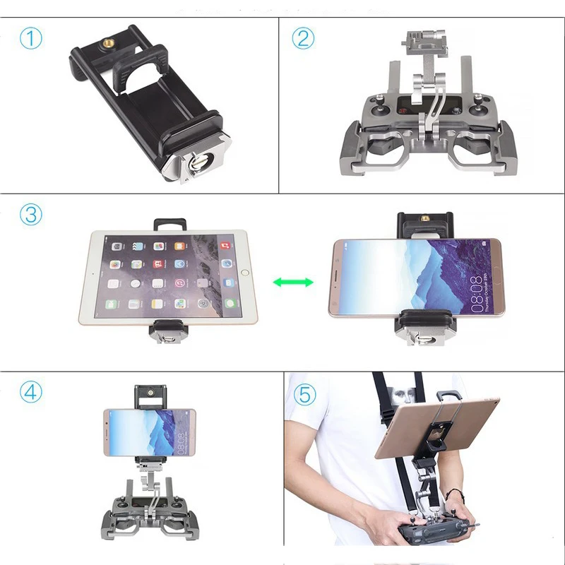 

For DJI Mavic 2 Pro Air 2 Mavic Pro Remote Controller Bracket Phone Tablet Monitor Clip Crystalsky Holder Mavic Mini Accessories