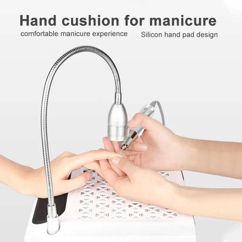 Пылесос 4 в 1 для маникюрных дрелей мощное освещение лампа маникюра инструменты