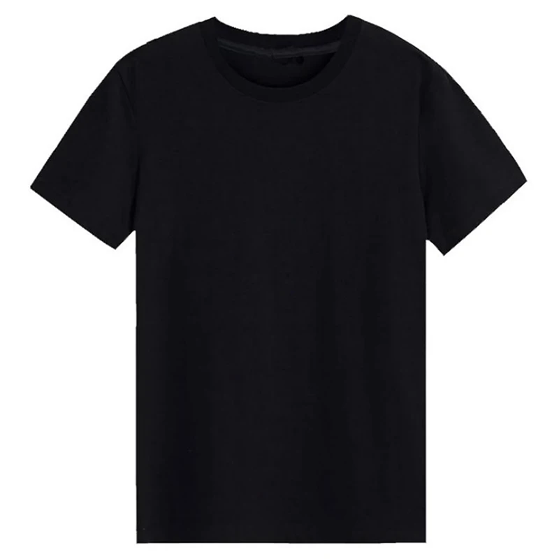 

Slim T-Shirt Men Plain Tee Standard Blank T Shirt Black White Tees Top New