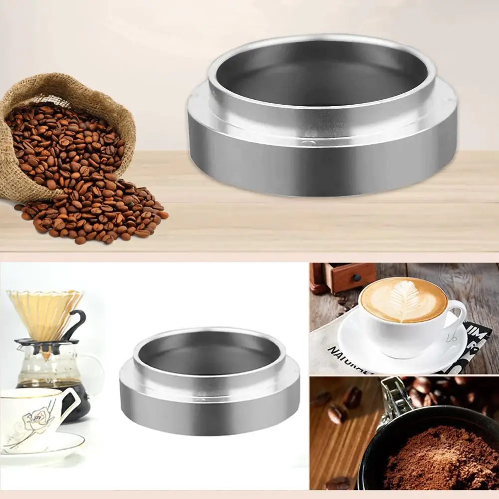 

51/58mm Stainless Steel Intelligent Dosing Ring Brewing Bowl Coffee Powder For Espresso Barista Funnel Portafilter