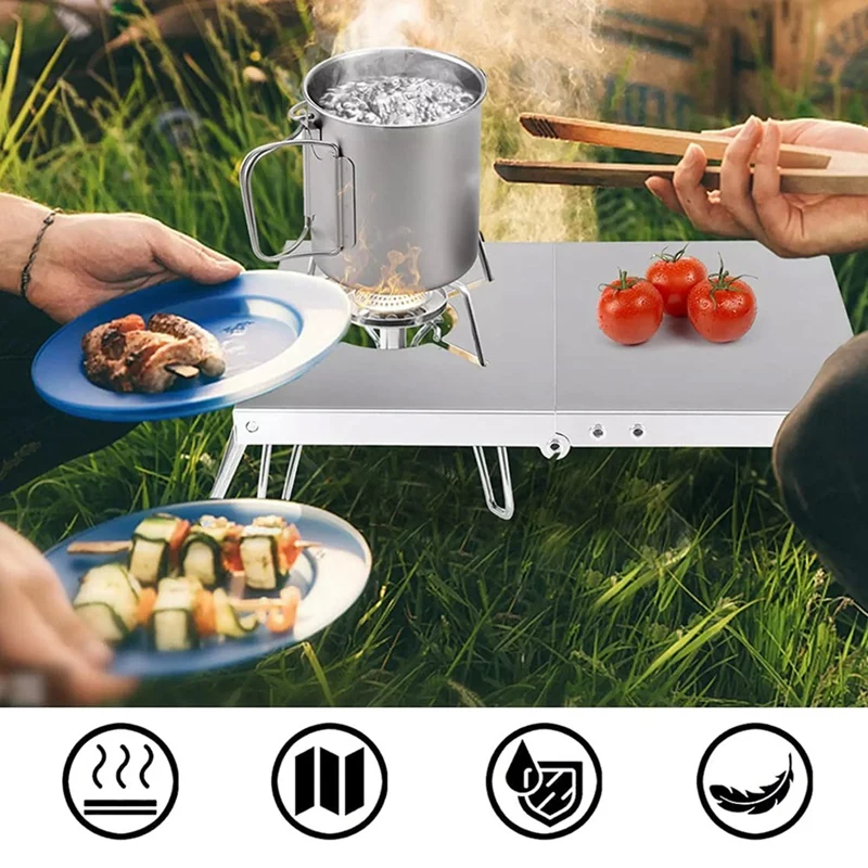 

Folding Camping Stove Accessories SOTO Stainless Steel Outdoor Stove Bracket Gas Gas Stove Insulation Table