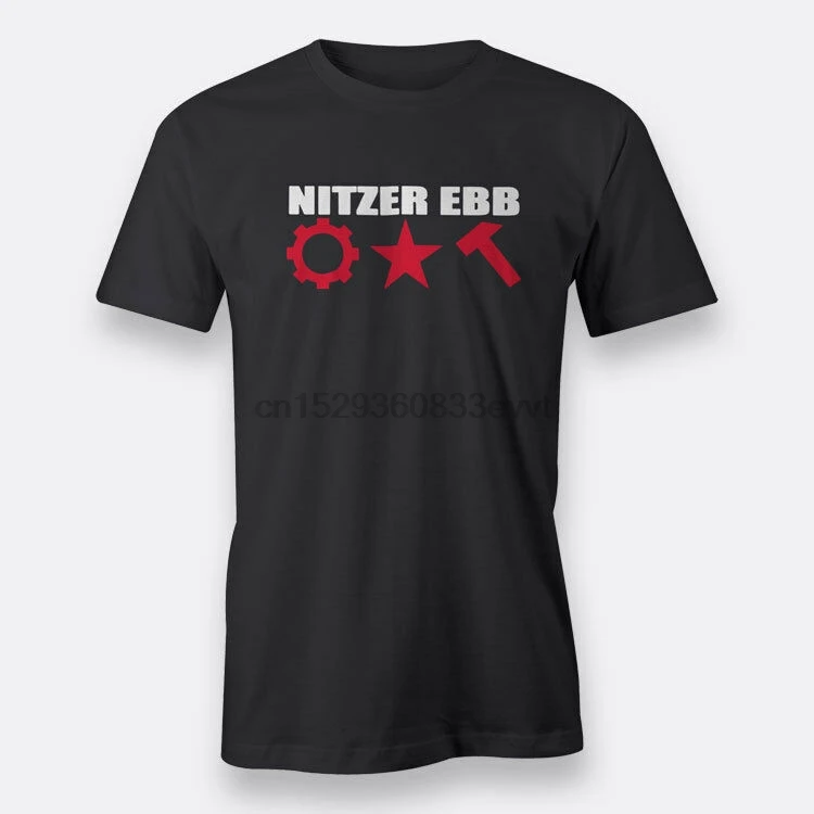 Nitzer Ebb британская EBM рок Черная Мужская футболка хлопок размер S-XXXL |