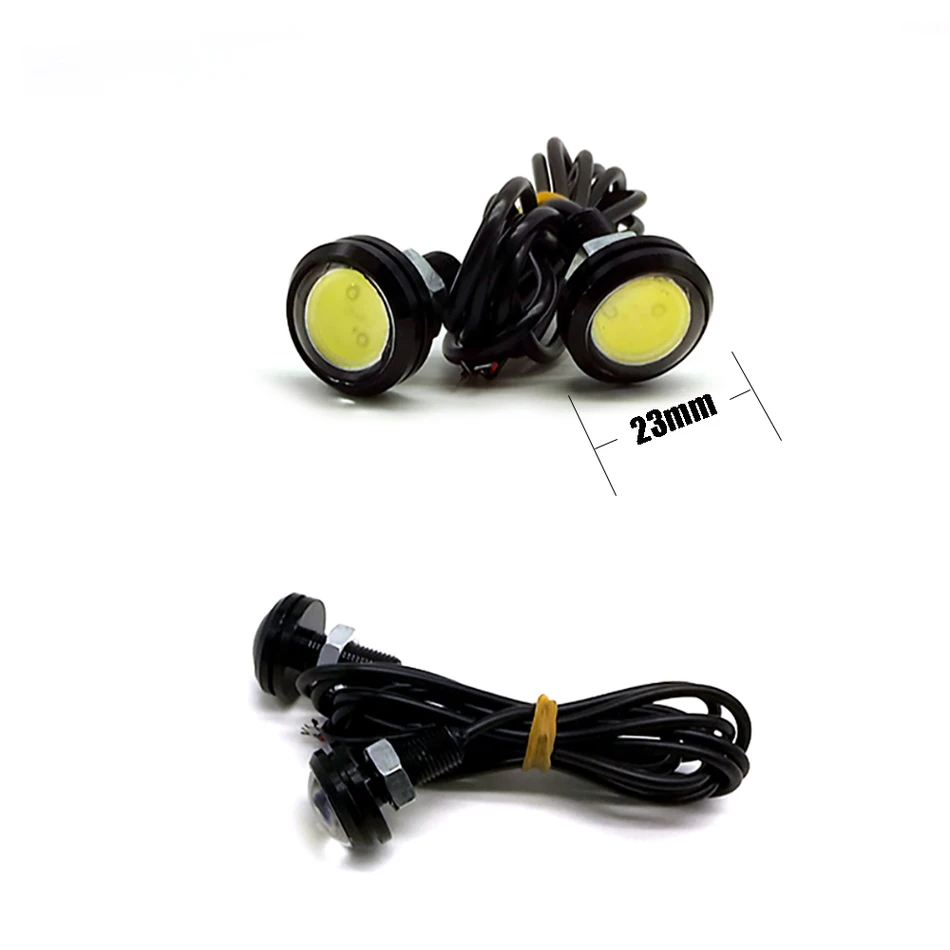2pcs/pack Parking light 23mm Eagle Eye Led Car Lights DRL Daytime Running Light 12V Fog Tail Lamp Waterproof Reverse CE | Автомобили и