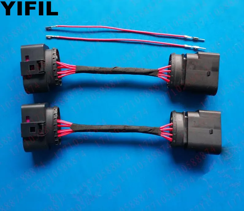 2 компл./лот 10 контактный штекер на 14 гнездовой удлинитель для фар галогенный