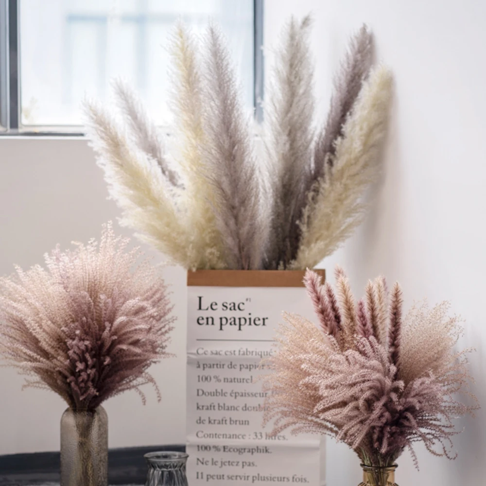 

30Pcs Artificial Plants Dried Flowers Grass Decor Wedding Flowers Arrangement Natural Bouquet For Home Christmas Decorations