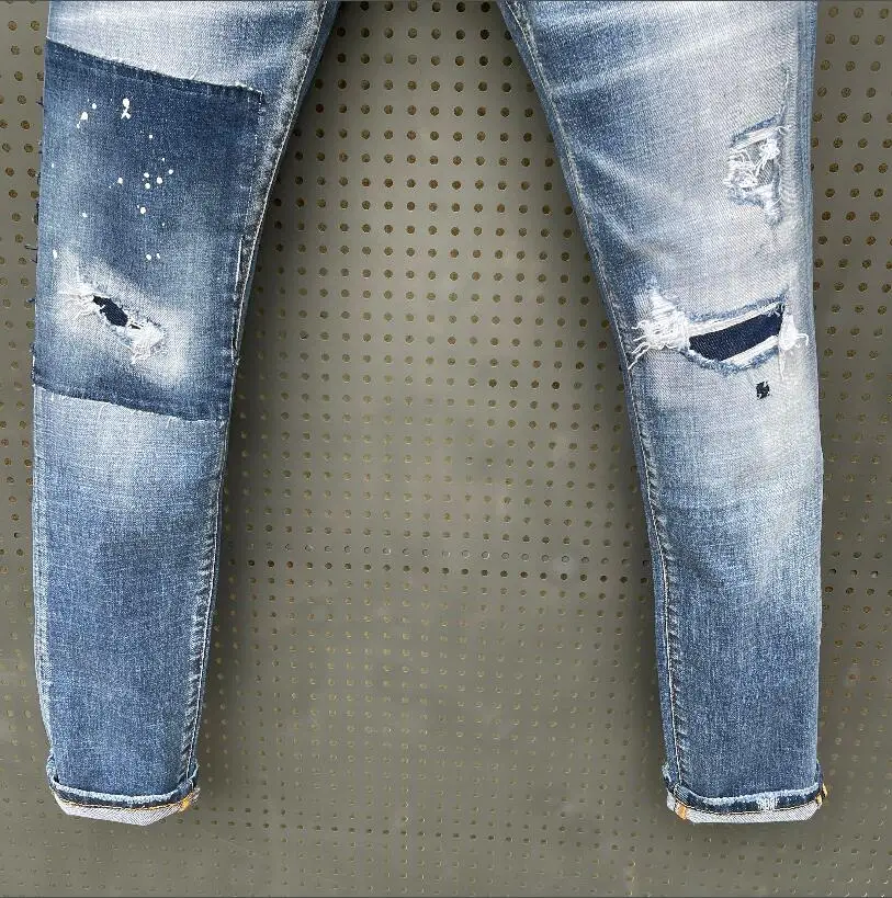 2021 SS Retro Dsquared2 NEW men/women jeans pocket Slim Jeans Fashion Hiphop Jeans DSQ069