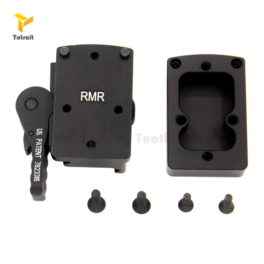 

Trijicon RMR Mount Mini Red Dot Sight QD Co-Witness Mount Riser Plate Anti Recoil fit 20mm Weaver Picatinny Rail Rifle