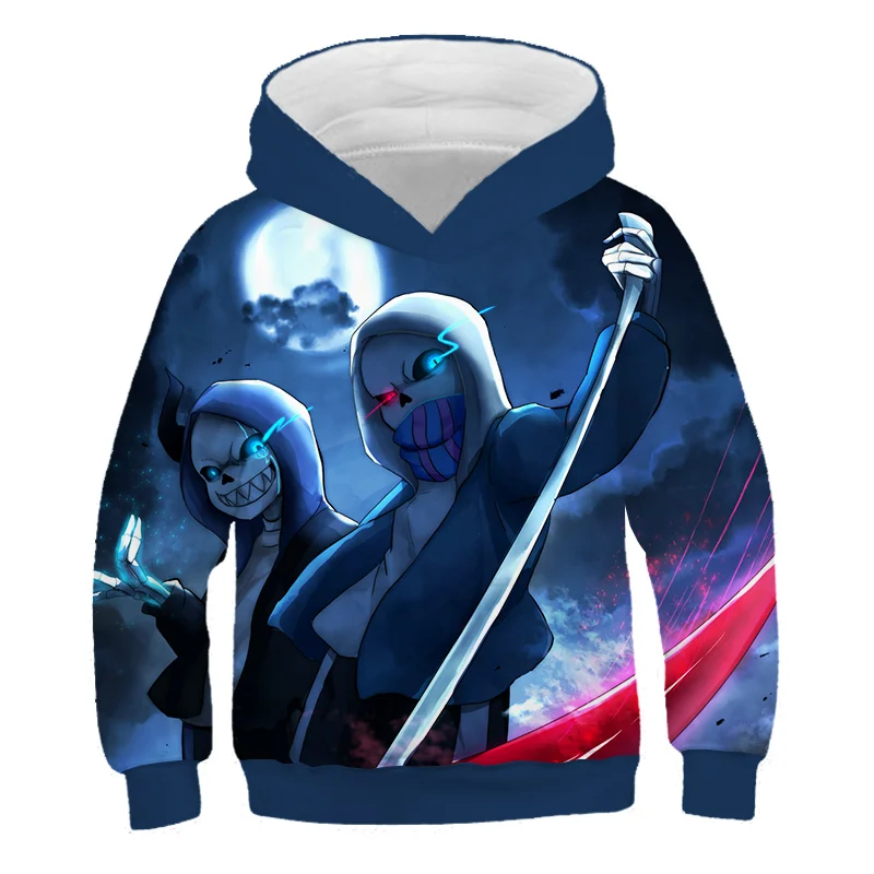 Детский свитер с капюшоном с 3D принтом в виде героя мультфильма «Undertale» Летняя Детская уличная модная Толстовка для отдыха для мальчиков и девочек - Цвет: TNT-825