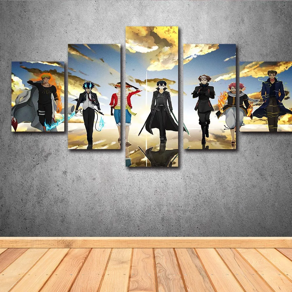 Настенная Картина на холсте с изображением аниме кроссовера Кирито Натал