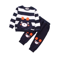 new spring autumn children casual clothes baby boys girls cartoon t shirt pants 2pcssets kid infant clothing toddler sportswear
