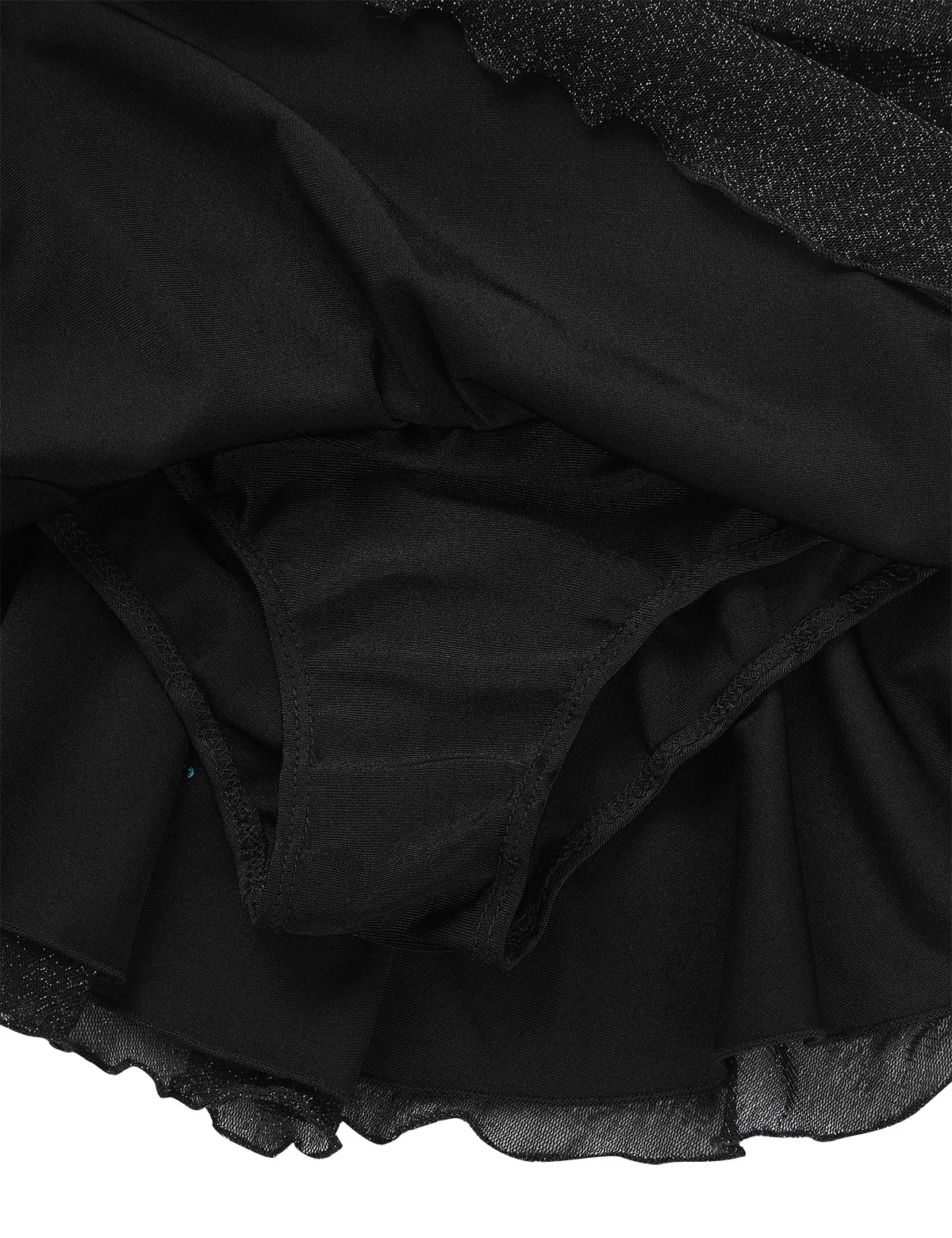 Трико детское для девочек FEESHOW блестящее бархатное трико с длинными рукавами и