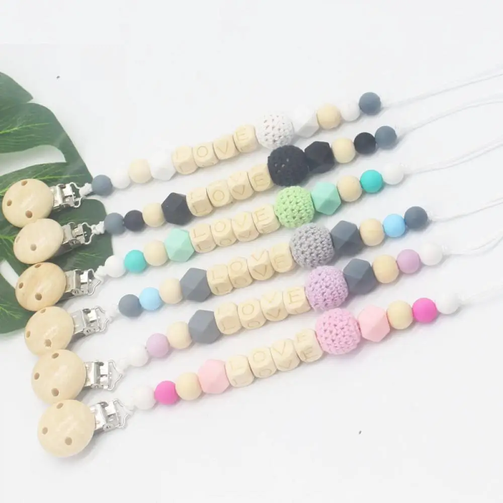 

Infant Teether Soother Nipple Strap Chain Baby Anti-chain Pacifier Chain Baby Kids Safely Toddler Silicone Dummy Pacifier Clip
