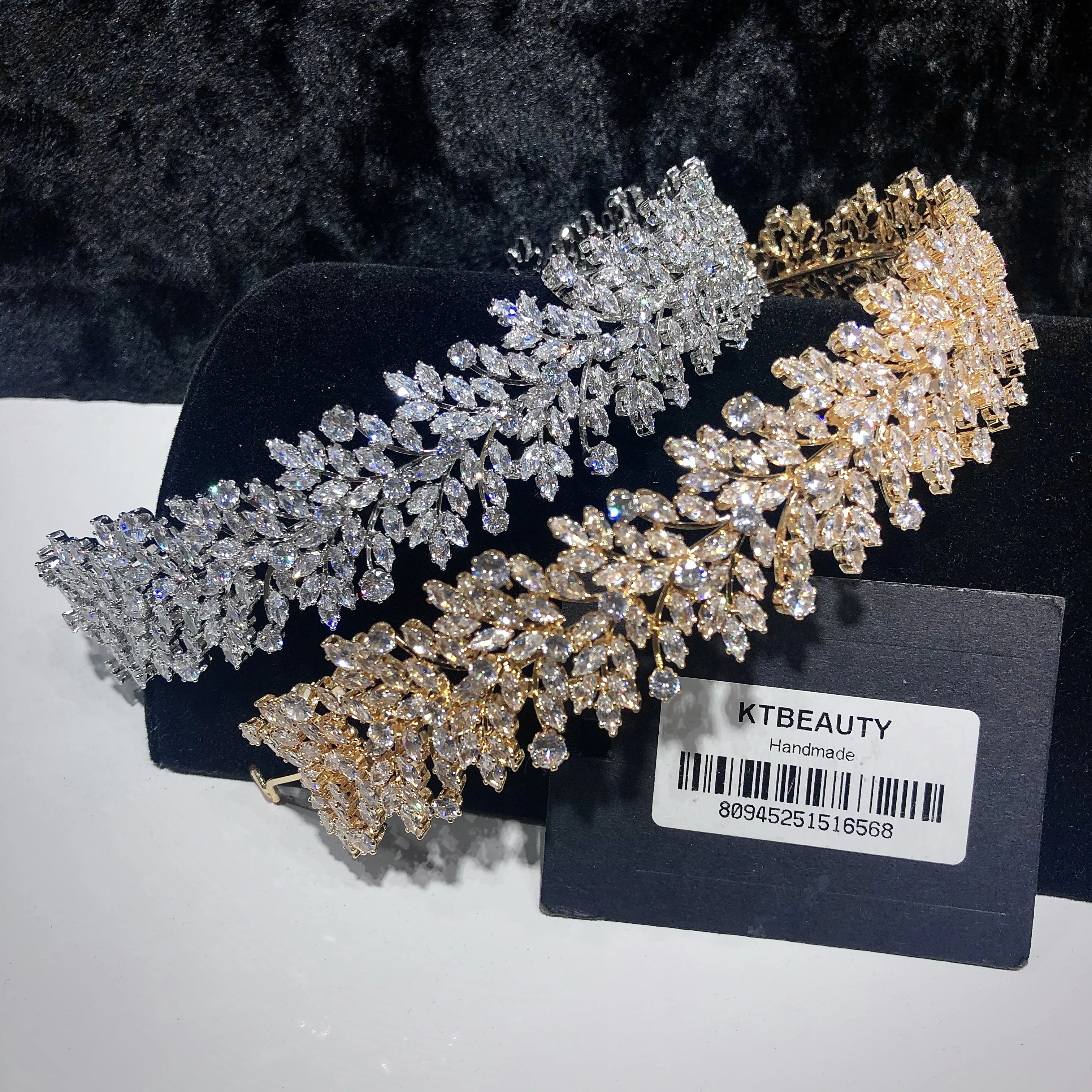 Новинка диадема с цирконием и серебристым/золотым покрытием ободок для невесты