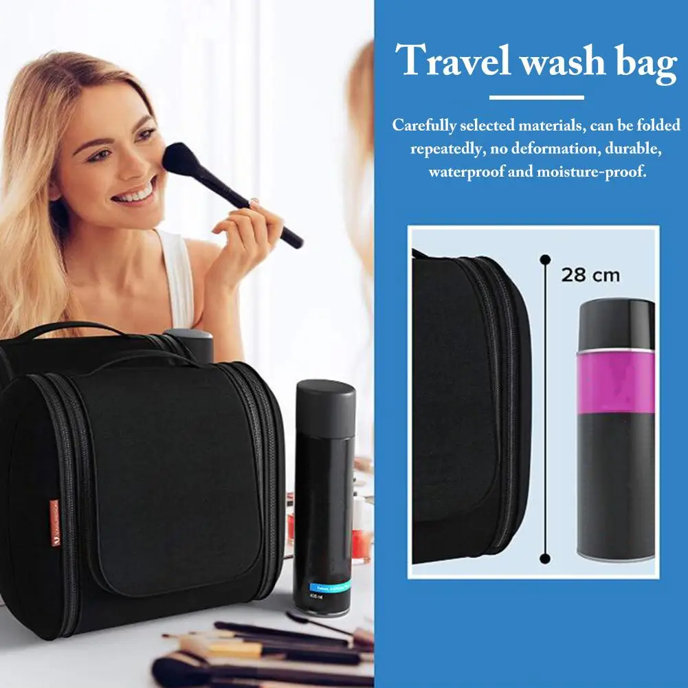 Портативная дорожная косметичка с крючком Мужская вместительная сумка для мытья
