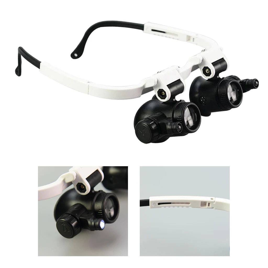 

Durable LED Hands Free Head Mounted Magnifier for Watch Repair Close Work