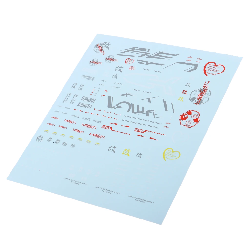

Set of Decal Luminous Sticker Toy Model Tool for MG 1/100 Accessories
