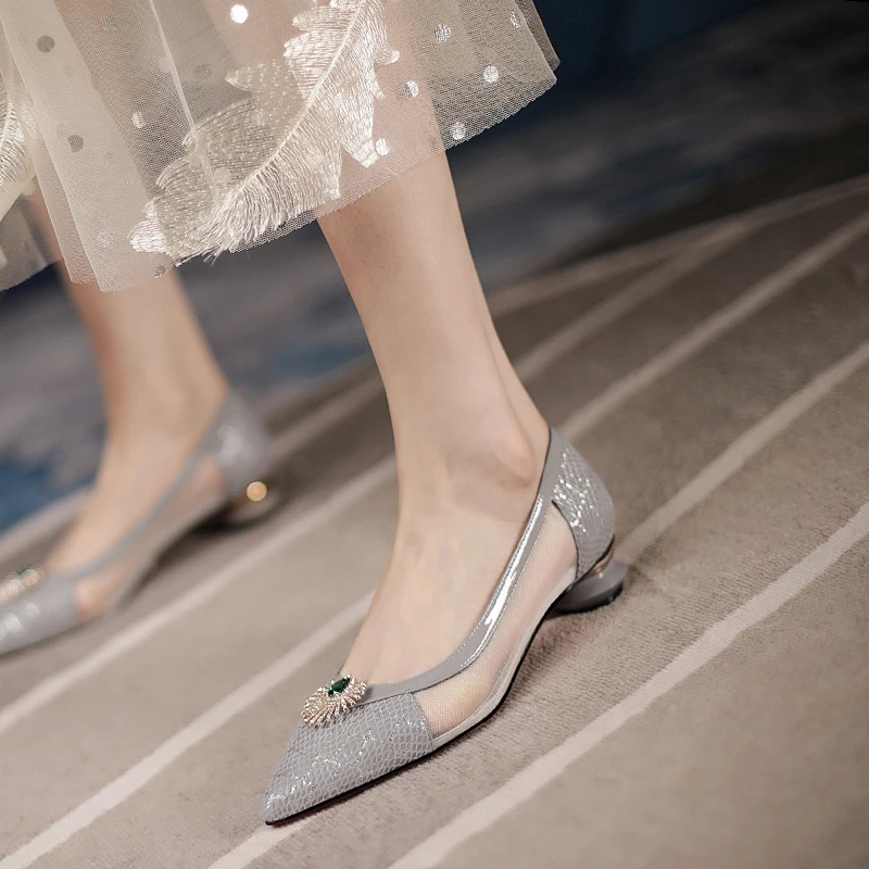 

GD-time Lady Sandals Women Pumps Peep Toe Shiny Sexy Heels Single Shoes Women Shoes Spring And Summer Dating Pointed Toe Loafers
