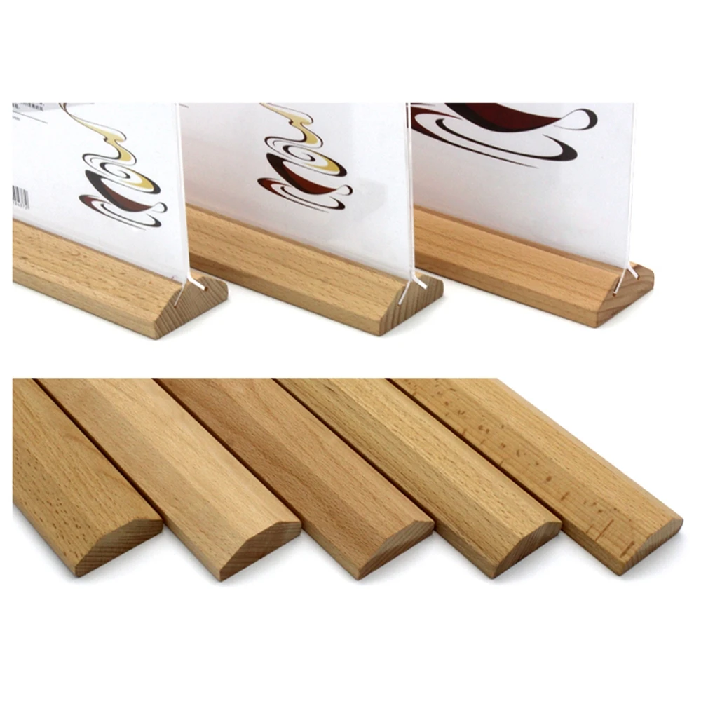 A5 деревянная стандартная цена настольный знак баннер держатель для этикеток 210*148