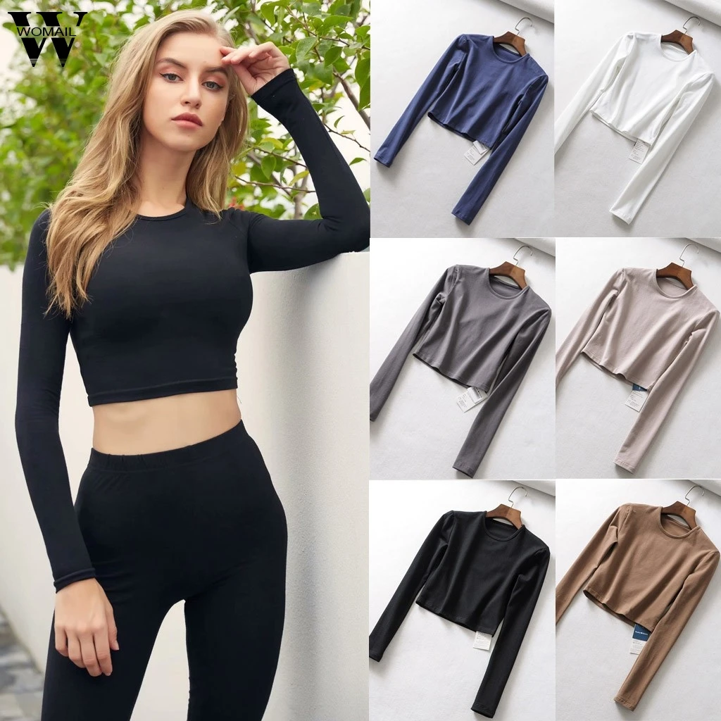 Женская водолазка с высоким воротом облегающая офисная футболка длинным рукавом