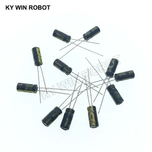 Алюминиевый электролитический конденсатор, 50 шт.лот, 10 мкФ, 50 В, 10mf, 105C, 5x11 мм, 50 в, 10 мкФ, 50 шт.