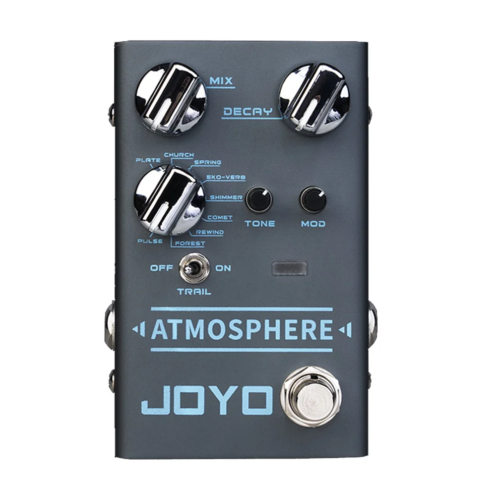 

JOYO R-14 ATMOSPHERE Reverb Guitar Pedal SPRING/CHURCH/PLATE/EKO-VERB/SHIMMER/COMET/REWIND/FOREST/PULSE 9Digital Reverb Effect