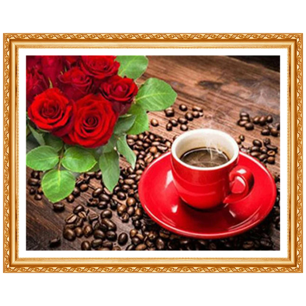 Алмазная Вышивка Цветы Картина Стразы Алмаз цветок полный квадратный вышивка