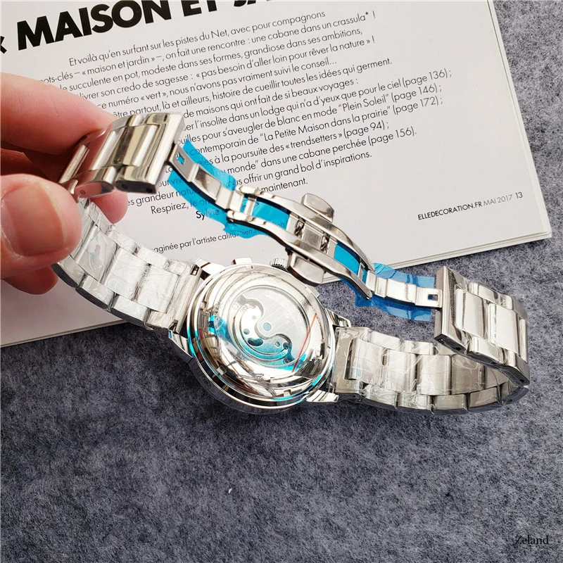 

Top customize brand luxury PH men's watch Limitde edition Patek Tourbillon automatic mechanical Wrist watches clock Self-Wind