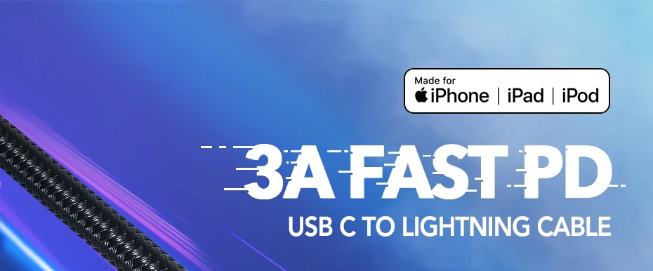Ugreen usb type c к lightning Кабель Apple MFI Сертифицированный для iPhone 11 pro xs xr 8 7 6s plus 5 ipad зарядное устройство PD Быстрая зарядка 18 Вт