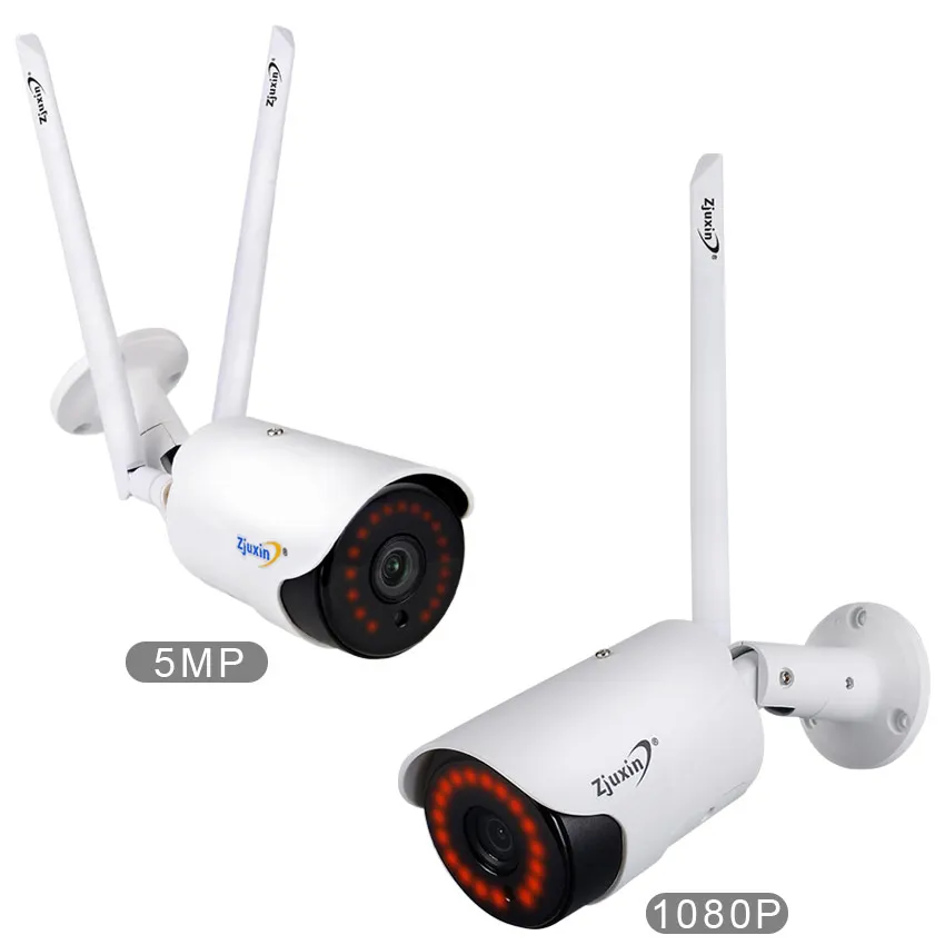Zjuxin 5 Мп/1080P Wi Fi IP AI камера HD облачная беспроводная наружная погодозащищенная