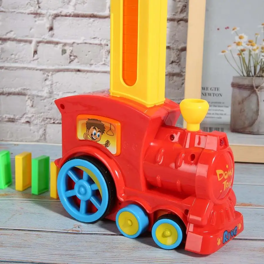 Domino поезд автомобильный набор детский звуковой светильник автоматическая