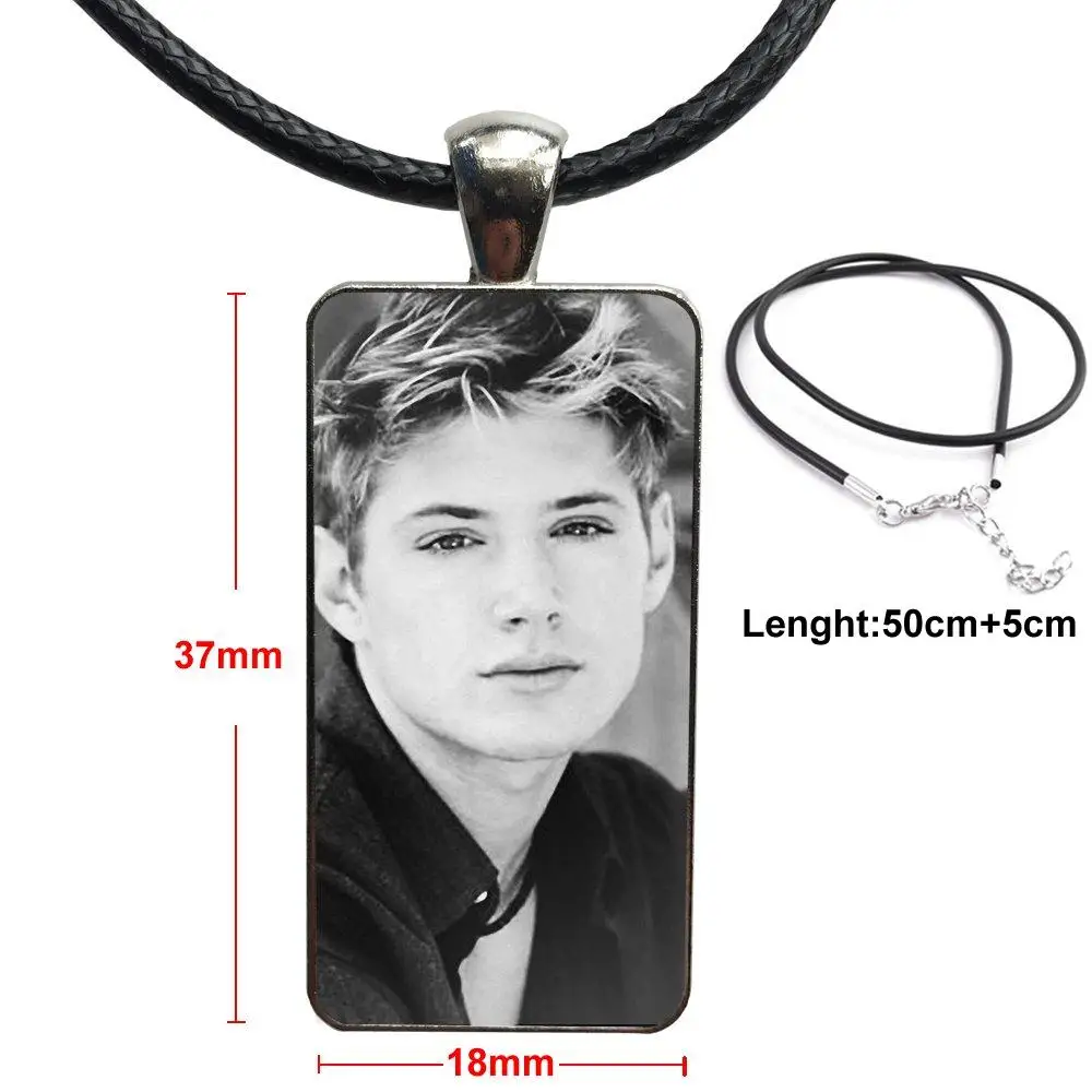 

For Girls Gift Us Actor And Model Jensen Ackles Fashion Necklace Handmade Rectangle Shape Choker Necklace Jewelry Multi Designs