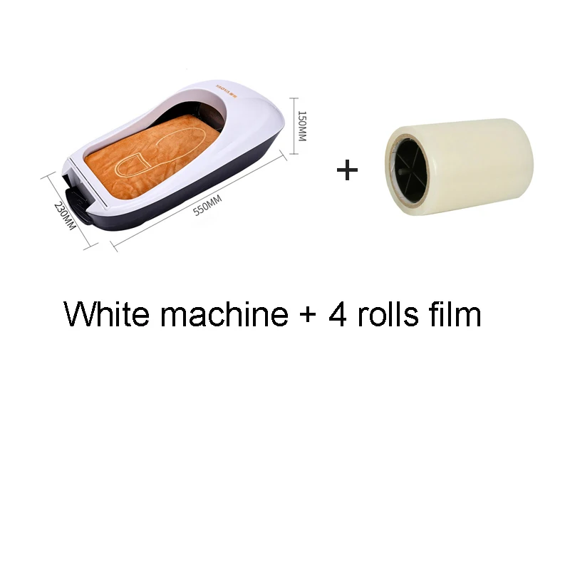 

Send with Film Automatic Shoe Cover Machine Shoes Membrane Dispenser Shoe Sole Cover for Household Hotel Office Dust-cover White
