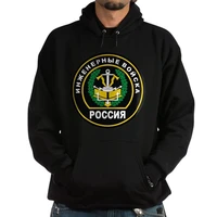 russian engineer forces badge mens hooded sweatshirt autumn and winter casual daily sweatshirt size s 2xl