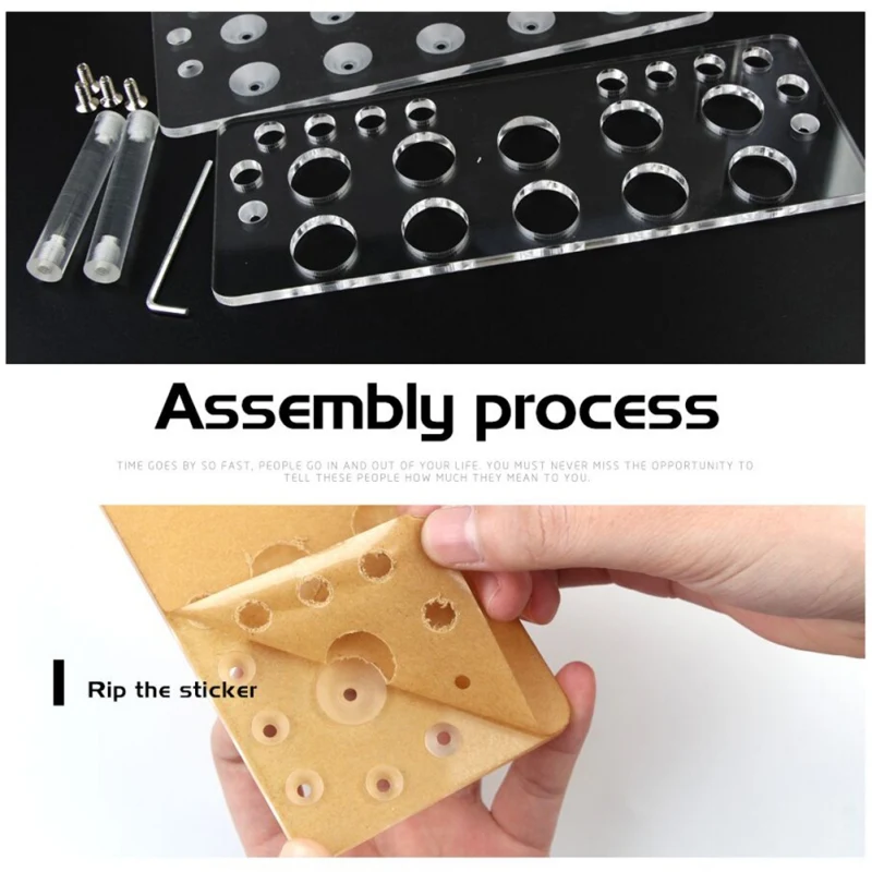 Новая квадратная стойка для сушки подставка косметических кистей полка