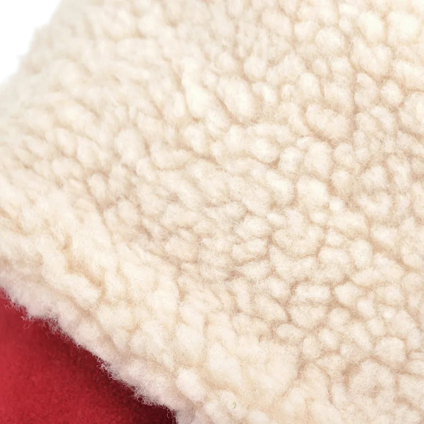 Женские ботинки на танкетке QUTAA зимние теплые до середины икры низком каблуке с