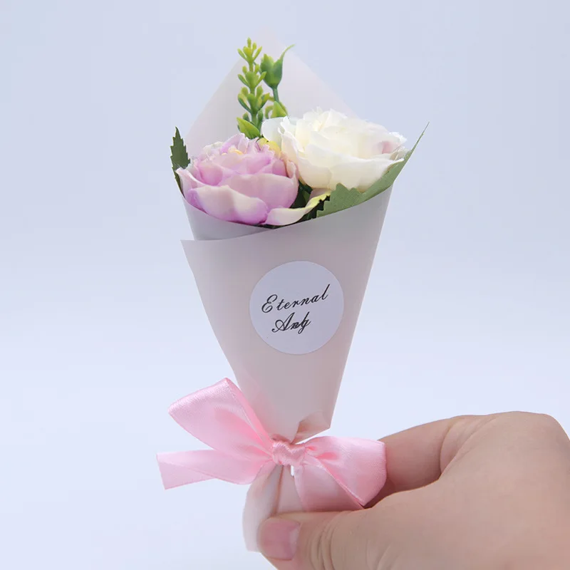 Ручной работы Имитация ремесла мини букет поддельный Цветущий пион