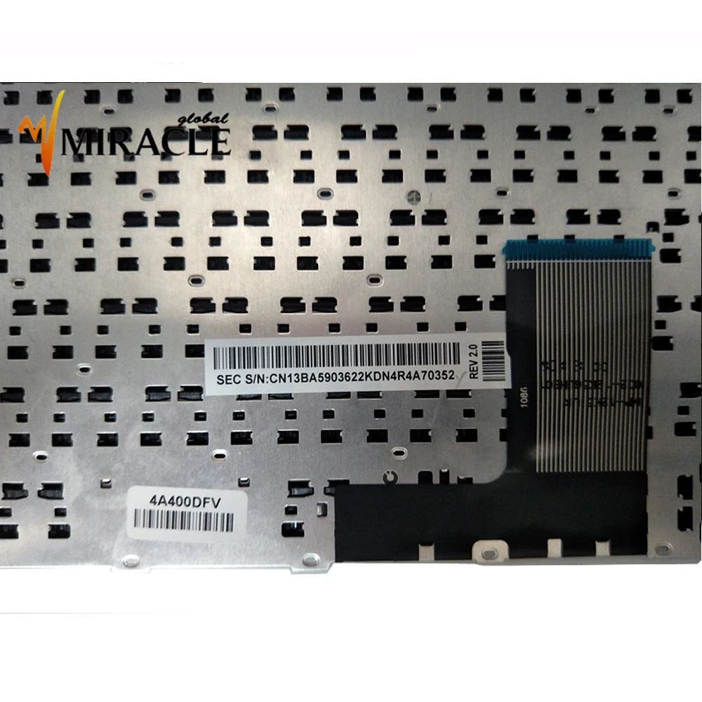 Клавиатура для ноутбука Samsung NP470R5E NP370R5E 370R5E латинская версия LA черная без рамки