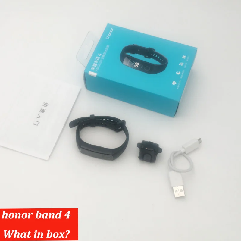 

Original Honor Band 4 Smart Bracelet 50m Waterproof Color ouch screen Heart Rate Sleep Snap Smart Wristband