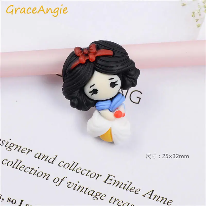 GraceAngie 10 шт. смолы мультфильм очарование принцессы Детские аксессуары для волос DIY