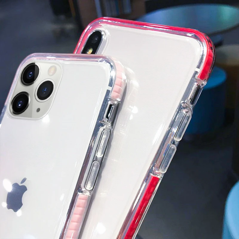 MOESOE двойного слоя противоударный Прозрачный чехол для iphone 11 Pro Max X XR XS MAX 7 8 10 лет 6s 6
