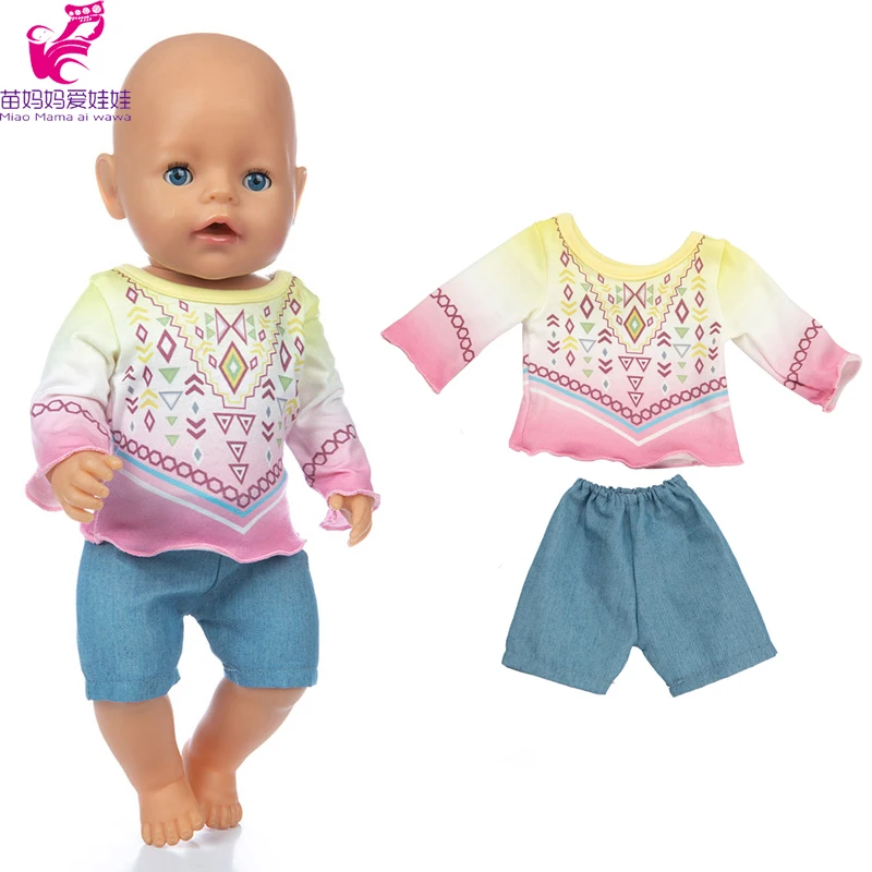 Рубашка и аксессуары для кукол-реборн 45 см наборы коротких штанов | Игрушки хобби
