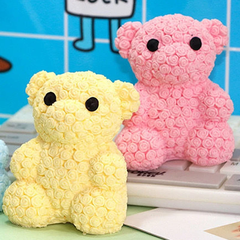 

Fidget It Rose Bear Luminous Stress Relief Toys Squishy Toy Kawaii Flash Fun Squeeze Toy Birthday Christmas Gift