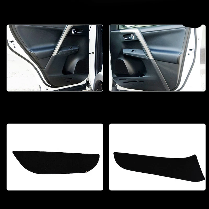 

4 шт ткань защитные коврики анти-удар декоративные колодки для Toyota Rav4 2013-2015