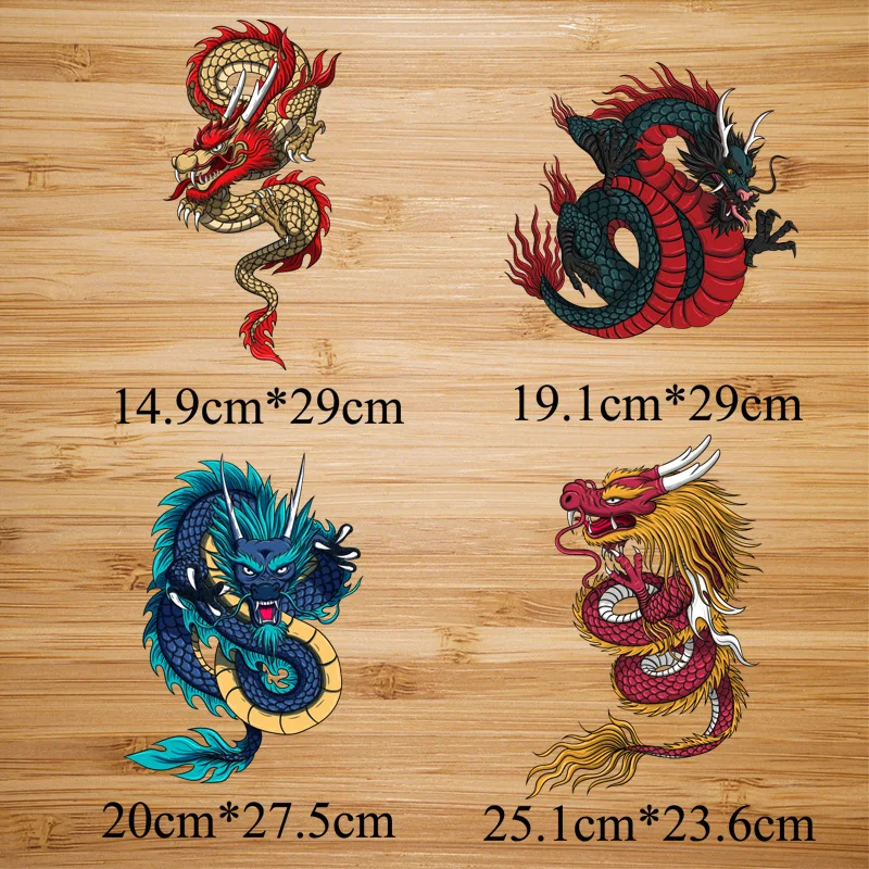 Переводные виниловые нашивки с помощью утюга Dragon теплопередающие для одежды